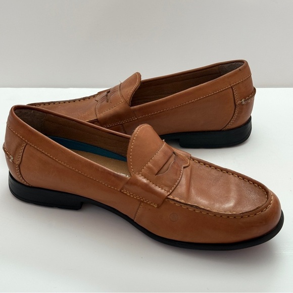Nunn Bush Men\'s Drexel Moc Toe Penny Loafers Cognac Leather Size 10M main image 11